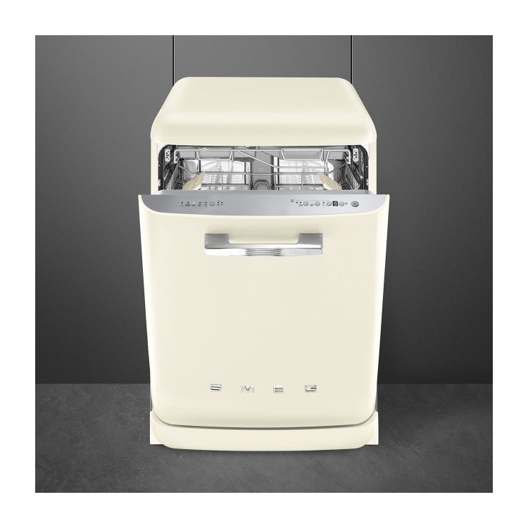 Smeg Retro Freestanding Dishwasher - Cream