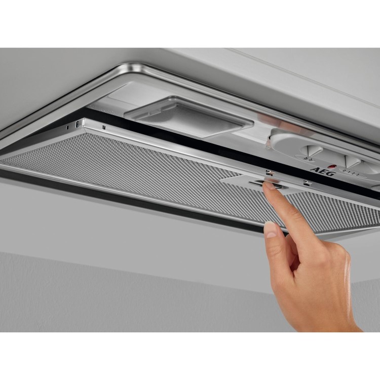 Refurbished AEG 5000 Series DGX3523S 52cm Canopy Cooker Hood Grey