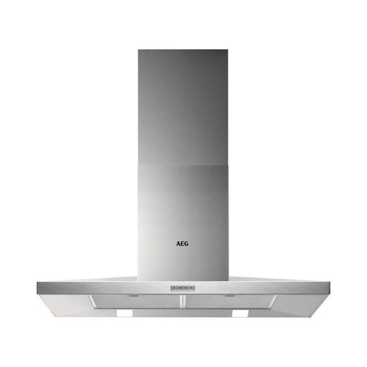 AEG 90cm Pyramid Chimney Cooker Hood - Stainless Steel