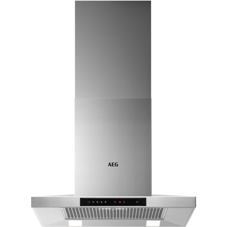 AEG 8000 Series 60cm Pyramid Touch Control Chimney Cooker Hood - Stainless Steel