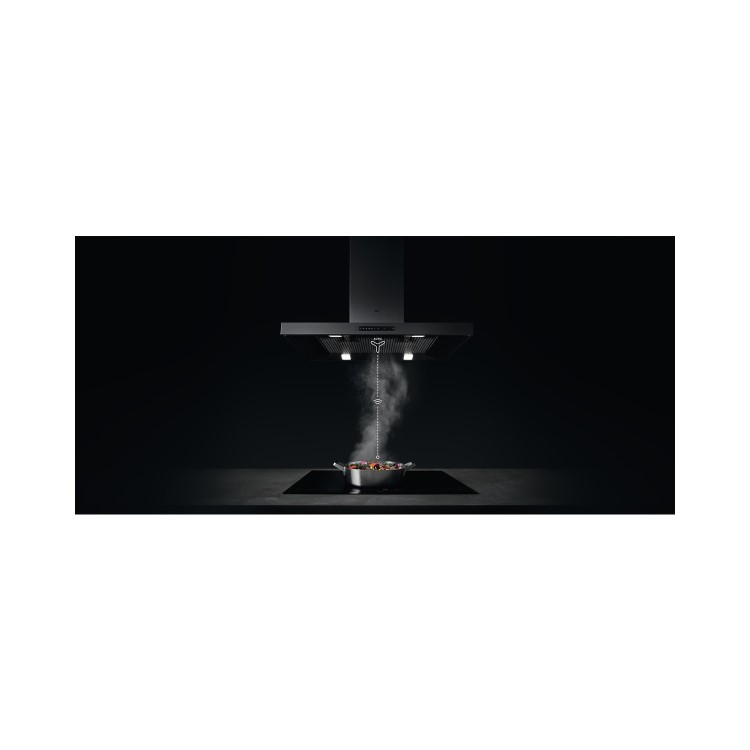 Refurbished AEG DKB5960HM 90cm Pyramid Chimney Cooker Hood with Hob2Hood Stainless Steel