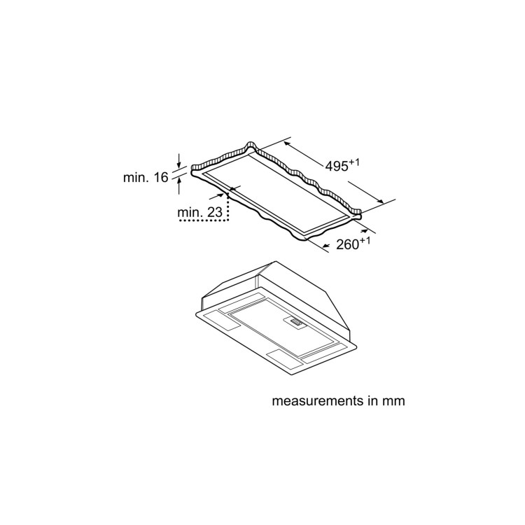 Bosch Series 2 54cm Canopy Cooker Hood - Grey