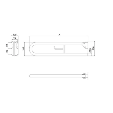 Close coupled Doc M toilet pack steel exposed fixings grey