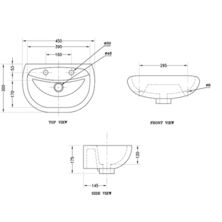 Close coupled Doc M toilet pack steel exposed fixings grey