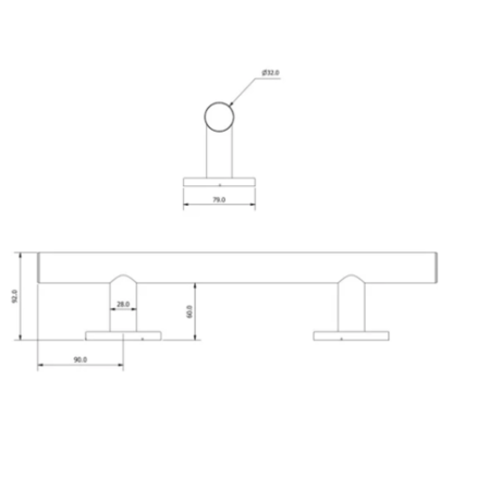 Close coupled Doc M toilet pack steel exposed fixings grey