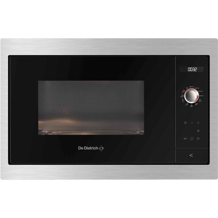 De Dietrich 26L 900W Built-in Compact Microwave - Platinum