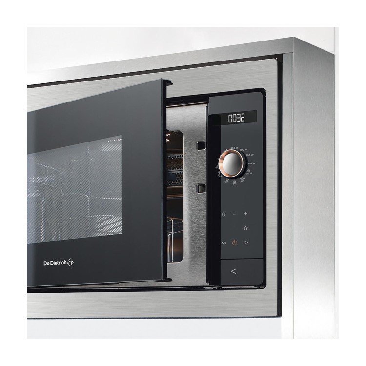 De Dietrich 26L 900W Built-in Compact Microwave - Platinum