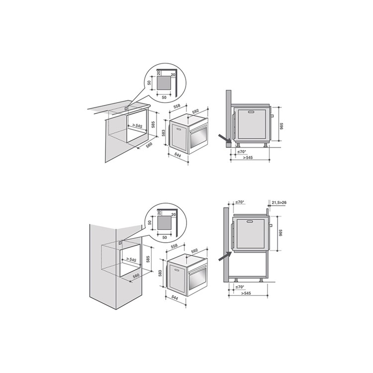 De Dietrich Electric Single Oven - Absolute Black