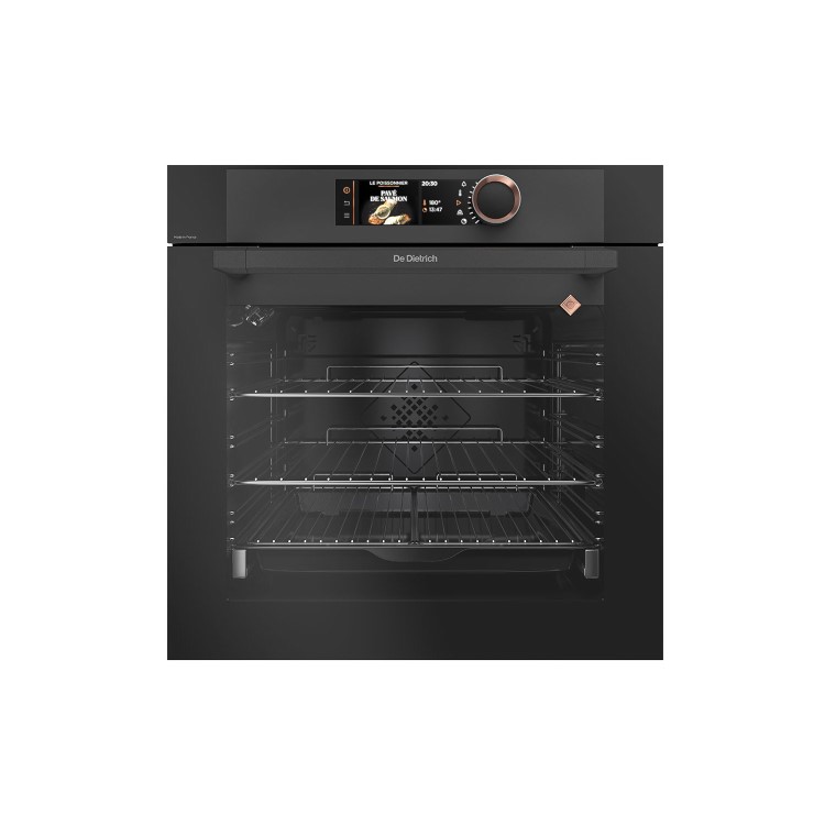 De Dietrich Electric Single Oven with Pyrolytic Cleaning - Absolute Black