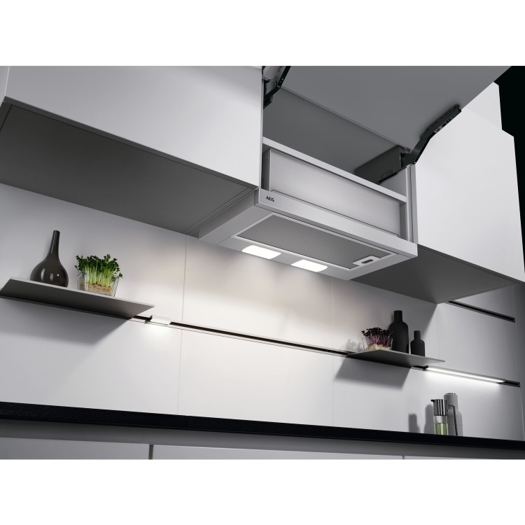 AEG 3000 Series 60cm Telescopic Cooker Hood - Silver