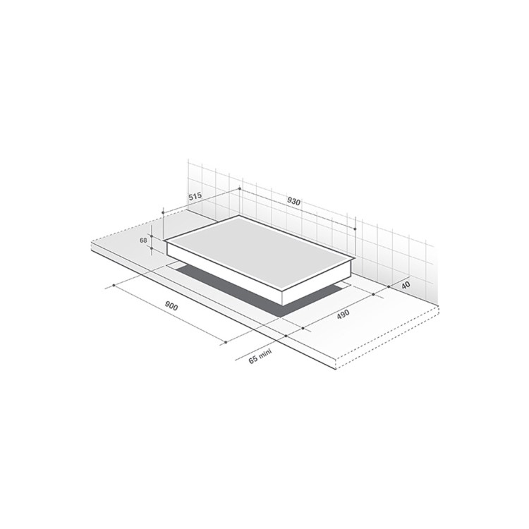 De Dietrich 90cm 6 Zone Induction Hob with 3 HoriZones