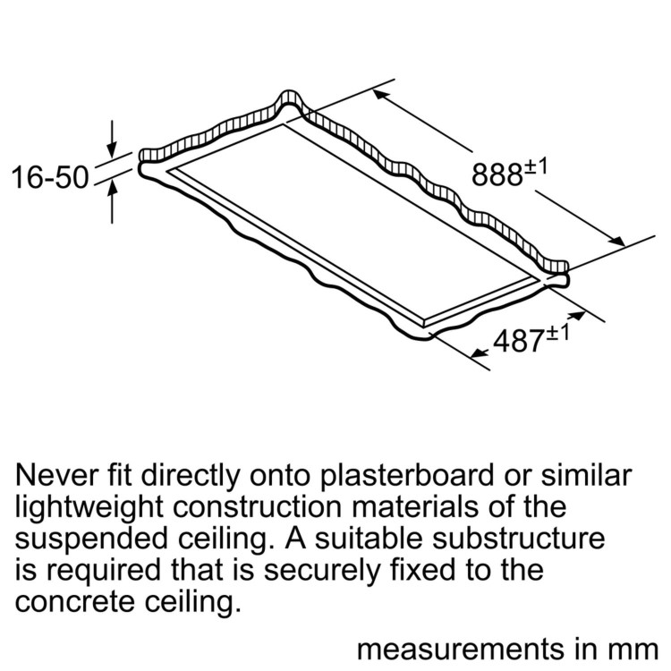 Bosch Series 6 90cm Ceiling Cooker Hood - Stainless Steel