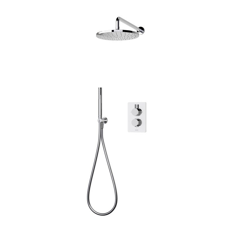 Aqualisa Dream Thermostatic Mixer Shower with Hand Shower and Wall Fixed Head - Round