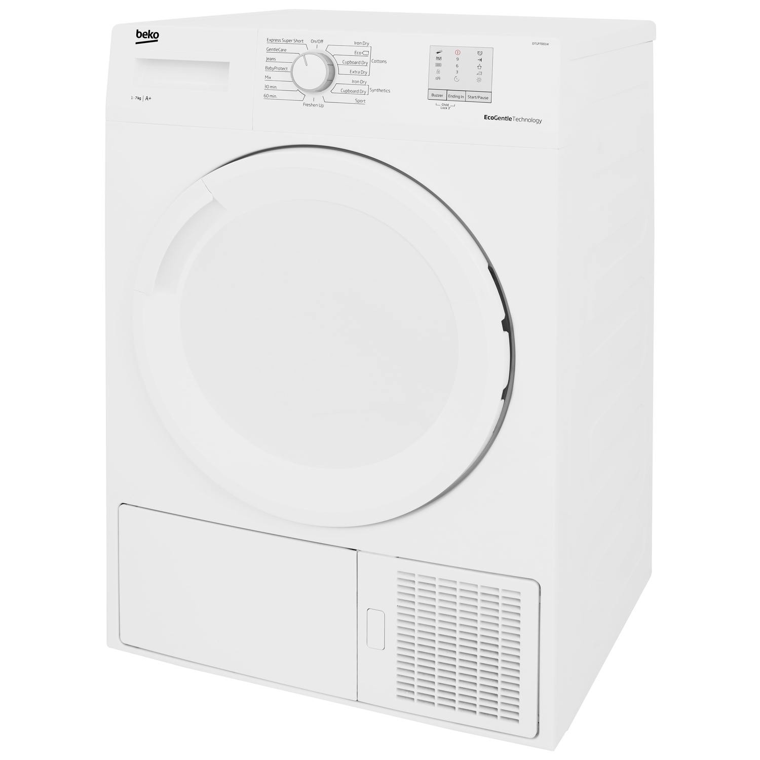 Beko Dtgp7001w 7kg Heat Pump Freestanding Tumble Dryer - White 