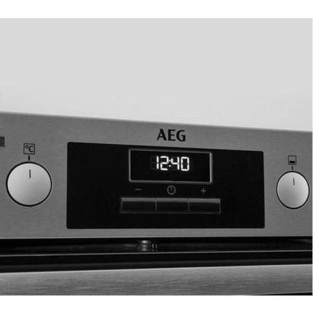 Refurbished AEG DUB331110M 60cm Double Built Under Electric Oven with Catalytic Liners Stainless Steel