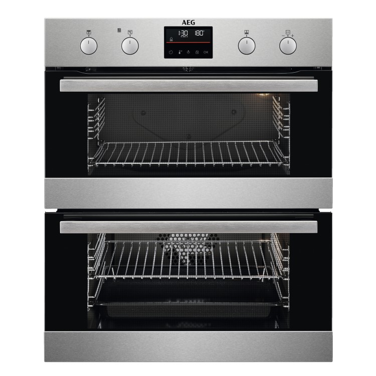 AEG 6000 Series Built Under Electric Double Oven - Stainless Steel