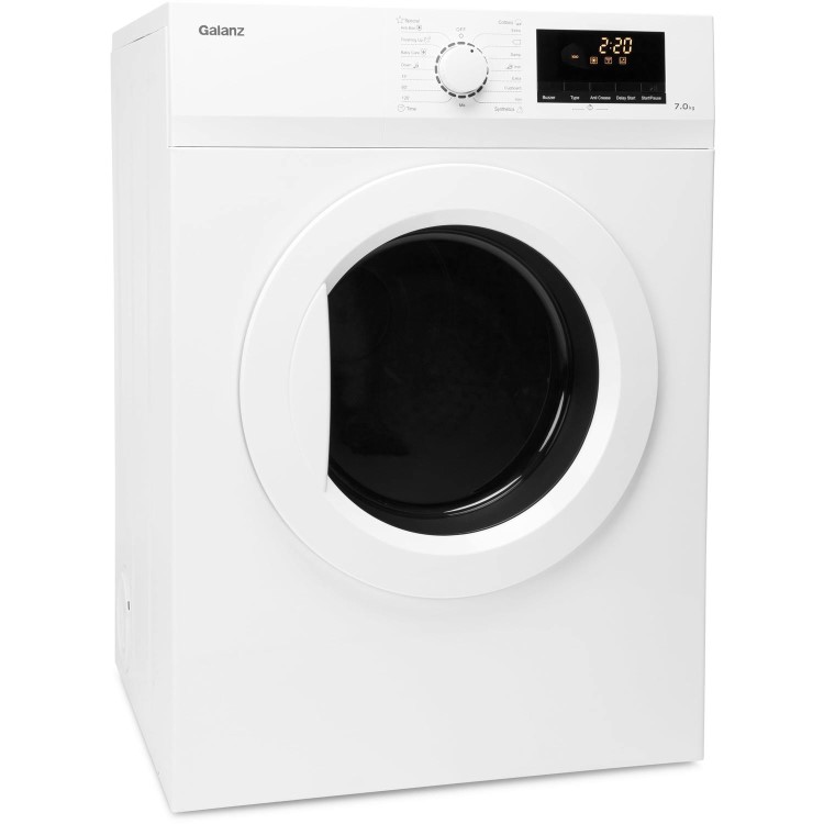 Galanz DUK001W 7kg Freestanding Vented Tumble Dryer With Sensor Drying - White