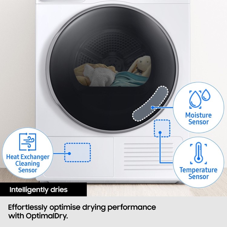 Samsung Series 5 OptimalDry 8kg Heat Pump Tumble Dryer - White