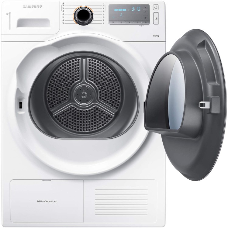 Samsung DV80H8100HW 8kg Freestanding Heat Pump Condenser Tumble Dryer White