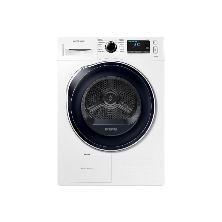 Refurbished Samsung DV80K6010CW Freestanding Heat Pump 8KG Tumble Dryer White