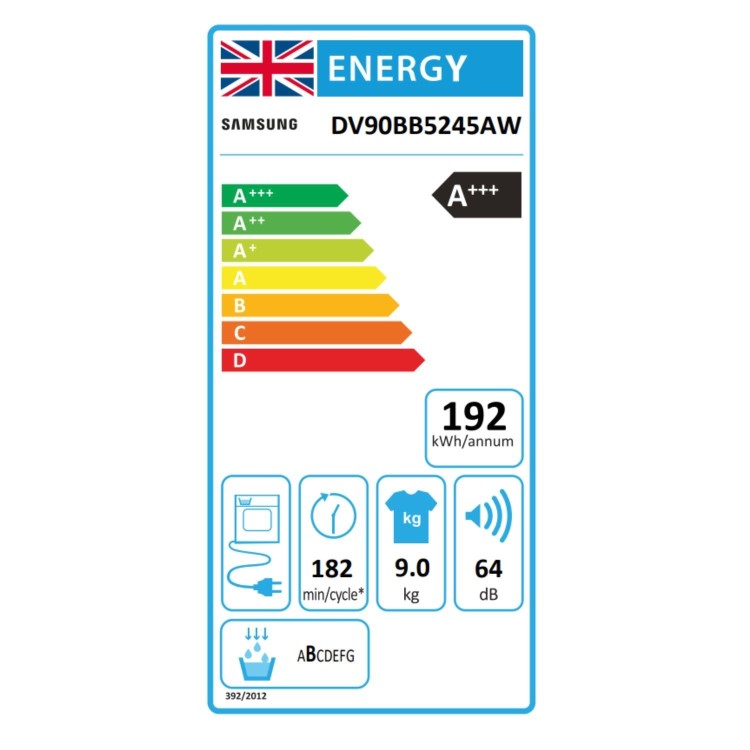 Samsung Series 5 9kg Heat Pump Tumble Dryer - White