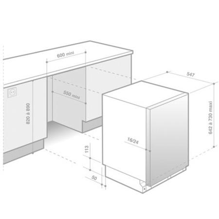 De Dietrich DVH1180GJ 14 Place Fully Integrated Dishwasher