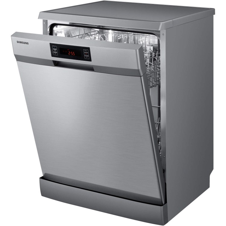 Samsung DW-FN320T 12 Place Freestanding Dishwasher - Silver With Stainless Steel Effect Door