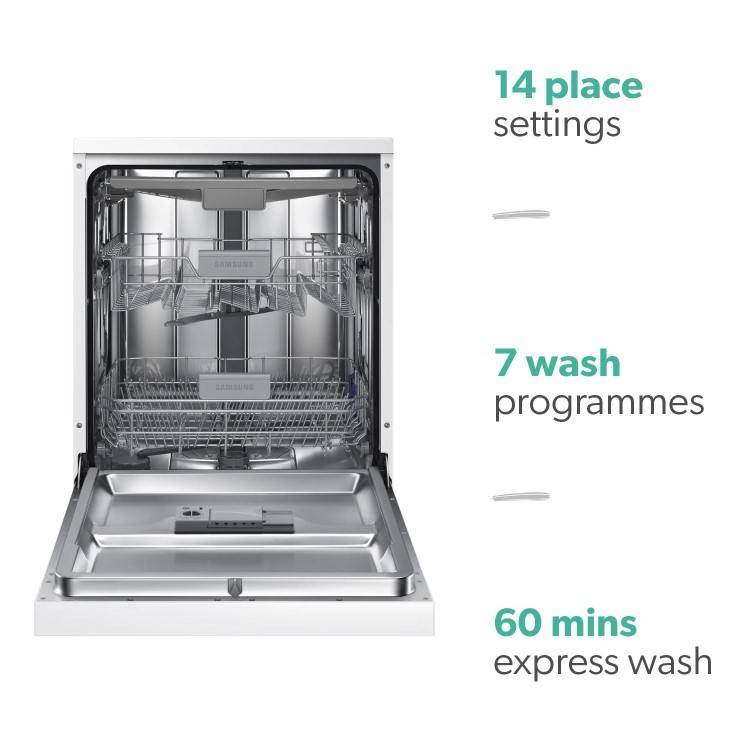 Samsung Series 6 Freestanding Dishwasher - White