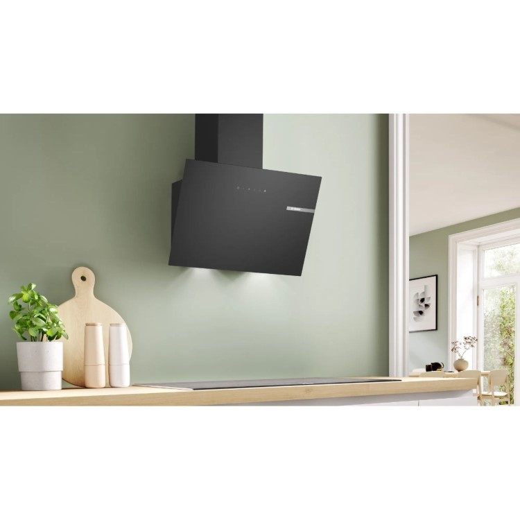 Bosch Series 2 60cm Angled Chimney Cooker Hood - Black