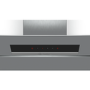 Bosch DWK87BM60B Touch Control 80cm Angled Cooker Hood - Stainless Steel And Black Glass