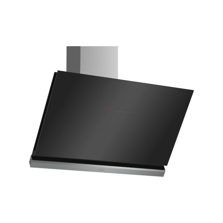 Bosch Series 8 90cm Angled Chimney Cooker Hood - Black