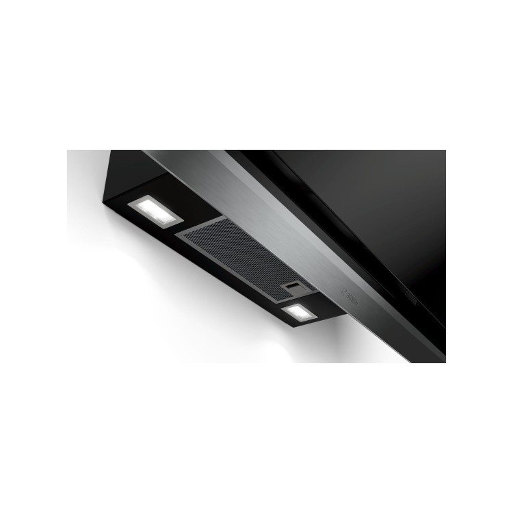 Bosch Series 8 90cm Angled Chimney Cooker Hood - Black