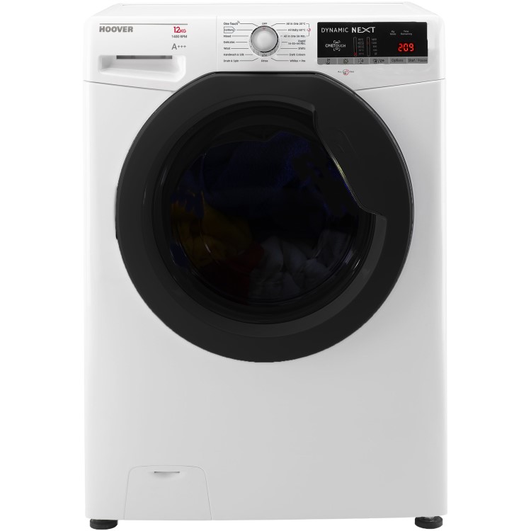 GRADE A2 - Hoover DXOA412AHFN Dynamic Next Advance 12kg 1400rpm Freestanding Washing Machine With One Touch - W