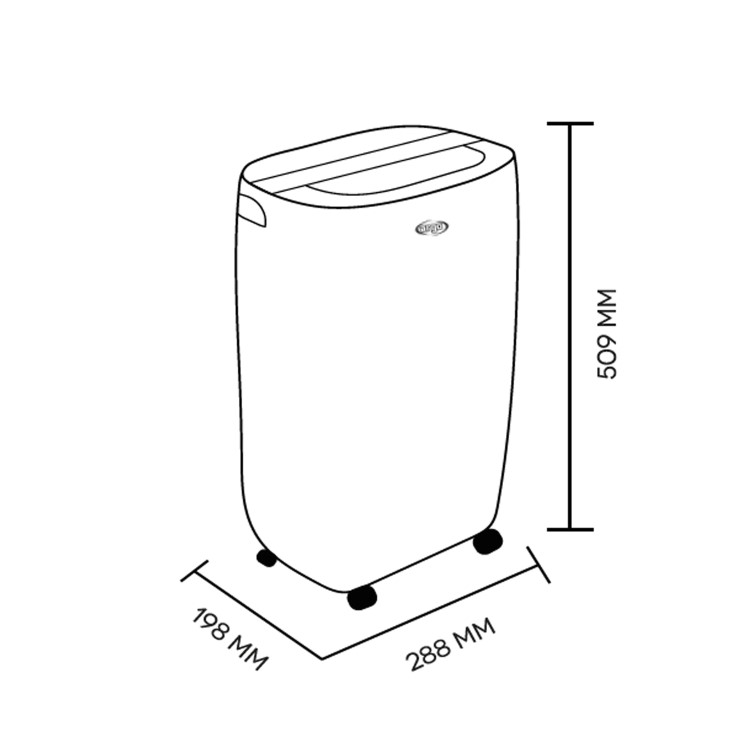 Argo 10 Litre  Dehumidifier with Digital Humidistat and Anti Dust filter