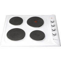 Hotpoint E6041W 58cm 4 Zone Sealed Plate Hob - White