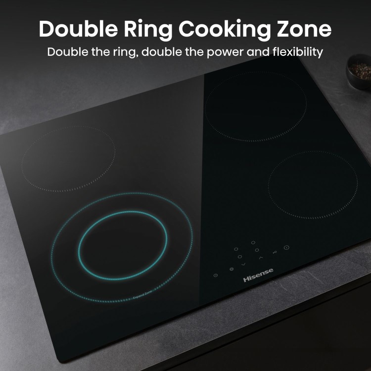 Hisense 60cm 4 Zone Ceramic Hob 