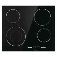 Hisense 60cm 4 Zone Ceramic Hob With Double Ring Zone