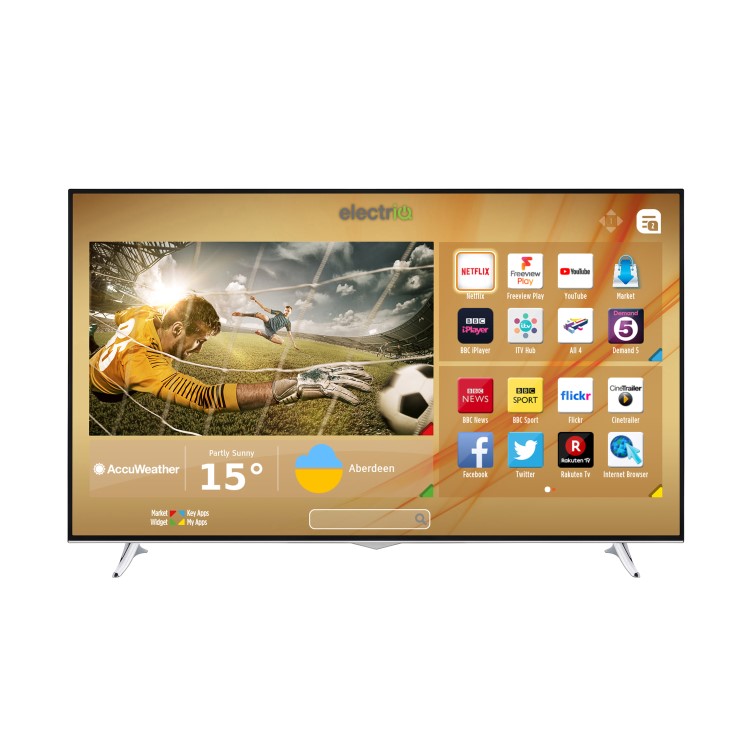 electriQ 65" 4K Ultra HD LED Smart TV with Freeview HD and Freeview Play