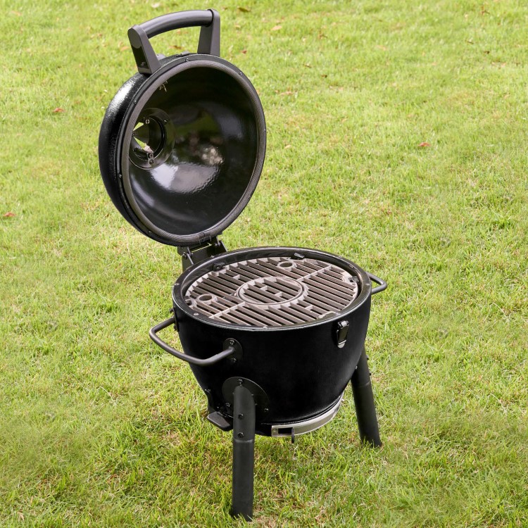 Char-Griller Akorn Jr. Kamado Grill & Smoker BBQ - Black