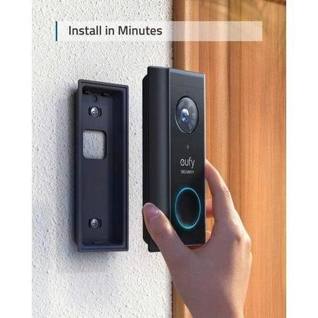 Eufy 2K HD Video Doorbell with HomeBase 2 - Black