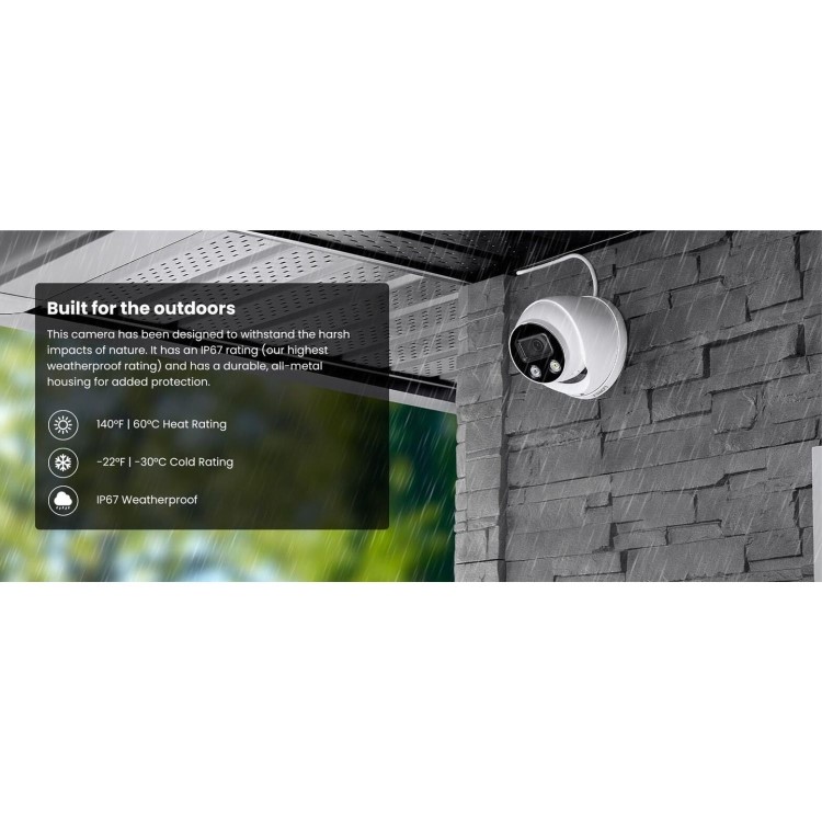 Lorex 8MP 4K UHD Smart Deterrence IP Dome Camera - 1 Pack