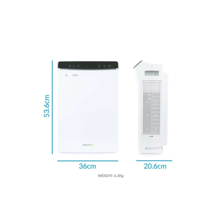 electriQ 5 Stage PM2.5 True HEPA & UV Smart Air Purifier CADR 400 with Aroma Diffuser