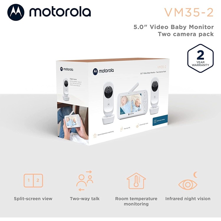 Motorola Ease 35  5" Video Baby Monitor 