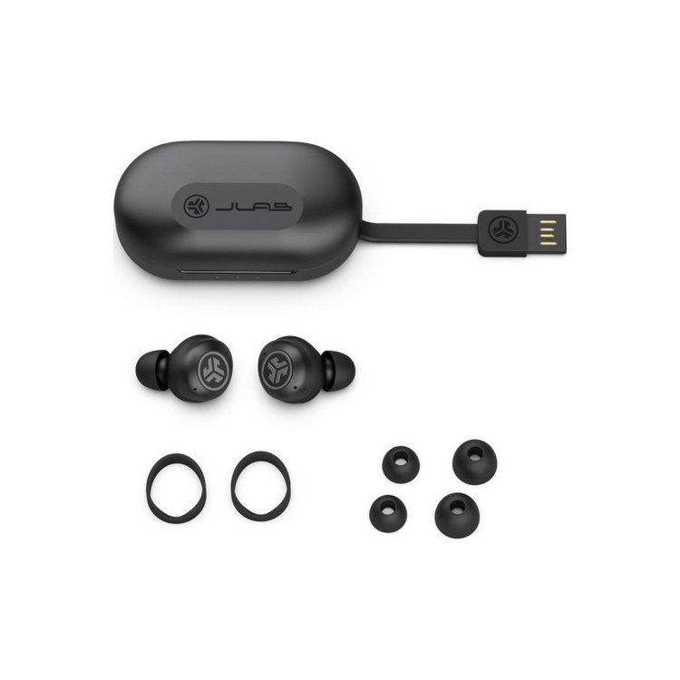 JLab JBuds Air In-Ear True Wireless Earbuds - Black