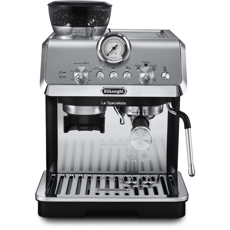 Delonghi La Specialista Arte Manual Bean to Cup Coffee Machine with Milk Frother - Silver