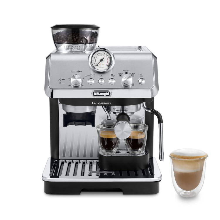 Delonghi La Specialista Arte Manual Bean to Cup Coffee Machine with Milk Frother - Silver