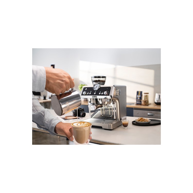 Delonghi EC9355M La Specialista Prestigio Semi Automatic Bean to Cup Coffee Machine - Silver & Black