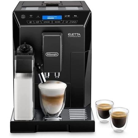 Delonghi Eletta Cappuccino Fully Automatic Bean to Cup Coffee Machine with Milk Frother - Black