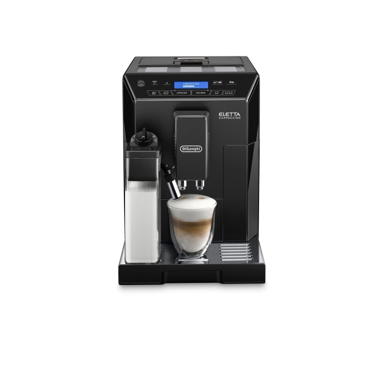 Delonghi Eletta Cappuccino Fully Automatic Bean to Cup Coffee Machine with Milk Frother - Black