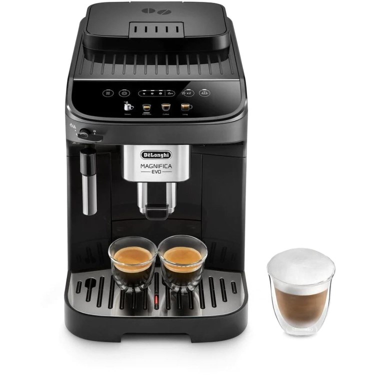 Delonghi Magnifica Evo Automatic Bean to Cup Coffee Machine with Milk Frother - Black